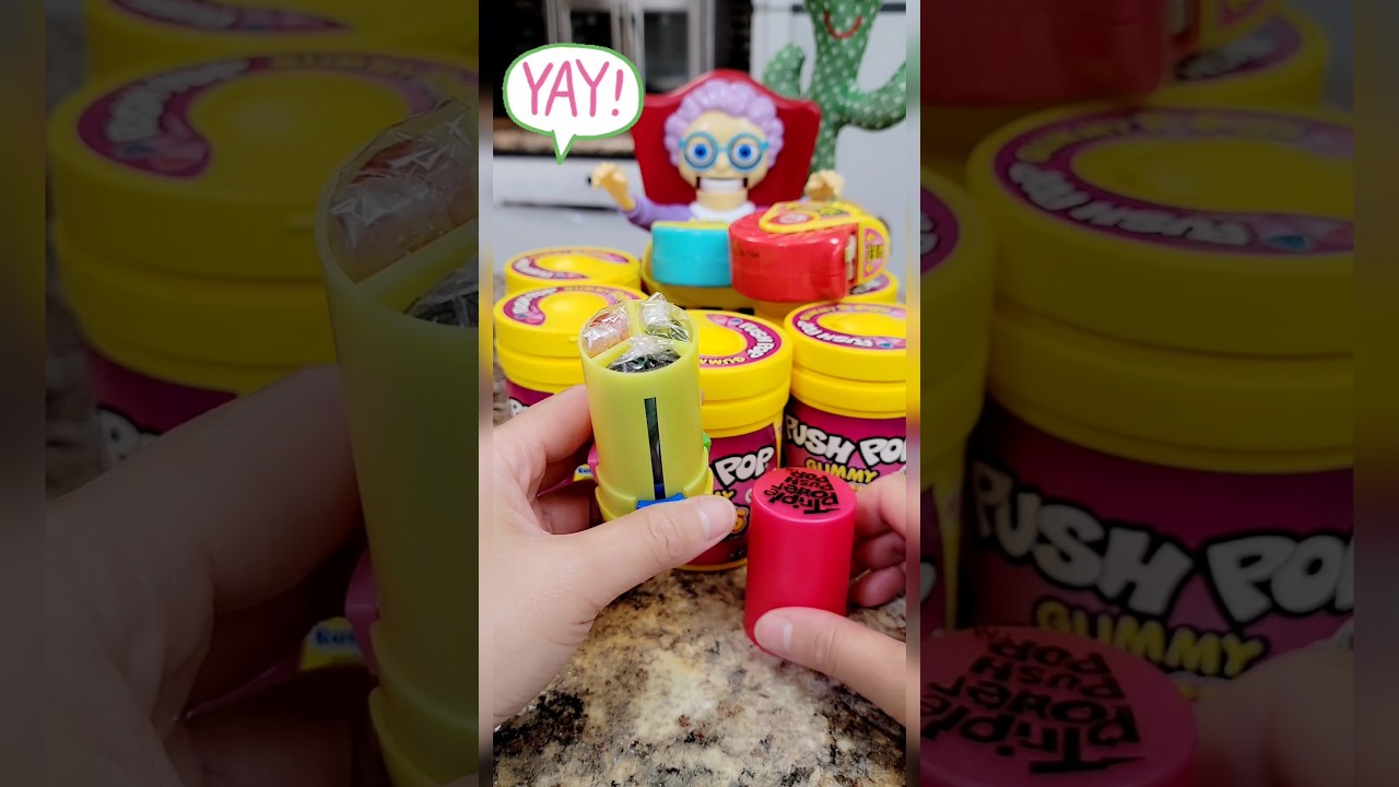 GRANNY ❤️ TO TEACH YOU HOW TO OPEN TRIPLE PUSH POP #trending #shorts #granny #love #pop