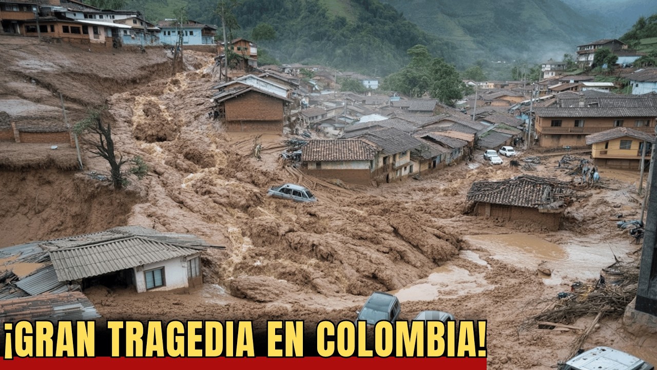 Great Tragedy in Colombia Today! Landslides and Floods Destroyed Homes in Bello!