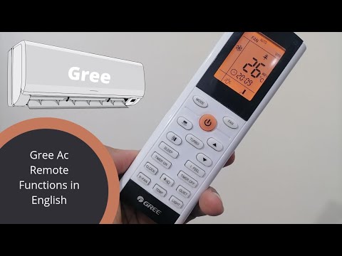 Gree Ac Remote Settings | Functions | instructions in English | How to use Gree Ac Remote