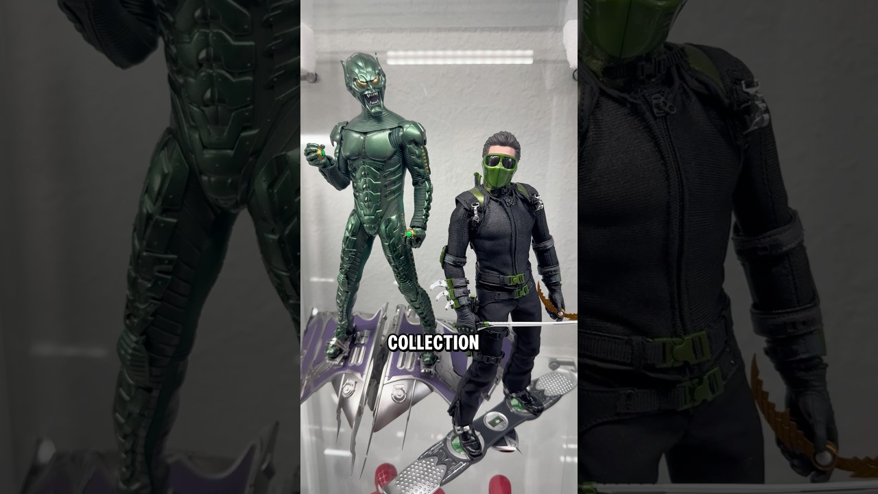 GREEN GOBLIN VS NEW GOBLIN 🔥 #greengoblin #harryosborn #spiderman#hottoys #actionfigures