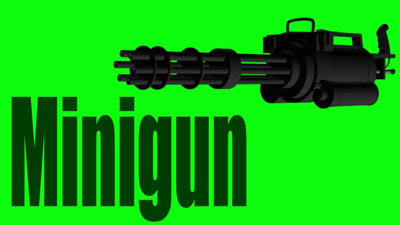 Green Screen Minigun (1080p HD)