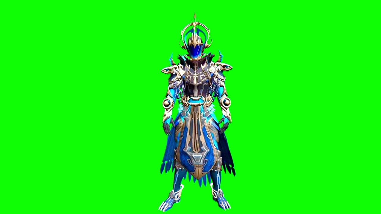 Green screen poseidon ocean x-suit