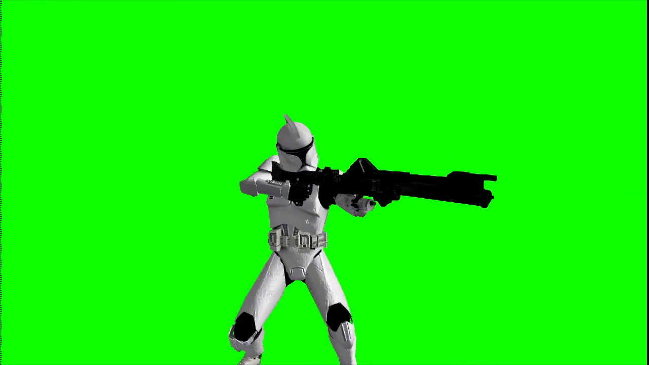 Green Screen Republic Clone Trooper Phase 1 Amour Part 1