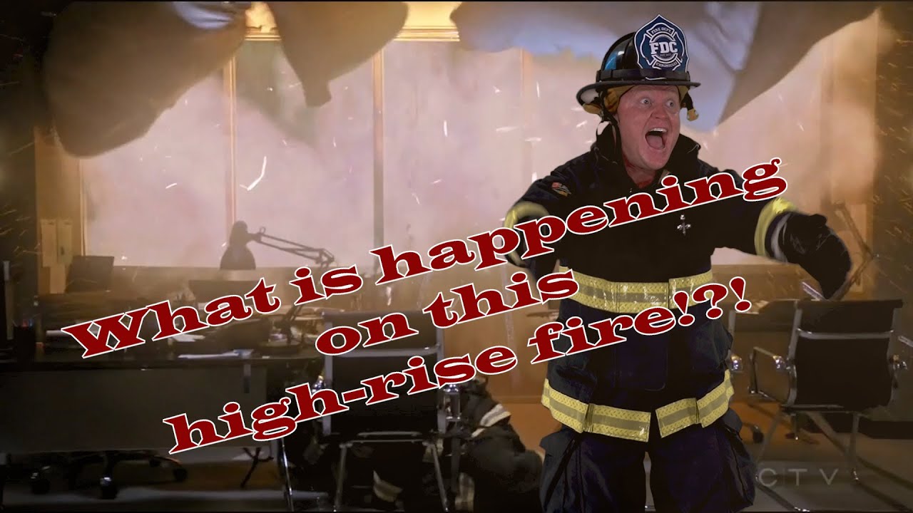 Green-screening myself into Station 19's high-rise ridiculous 