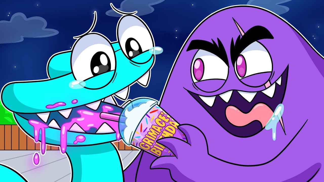 GRIMACE SHAKE Has an TWIN EVIL BROTHER?! Rainbow Friends 2 Animation
