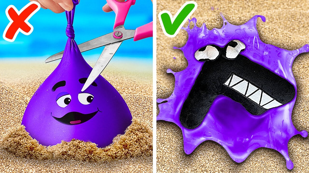 Grimace VS Alphabet Lore? 🤩 *Barbie Hacks And Gadgets For Summer Camping*