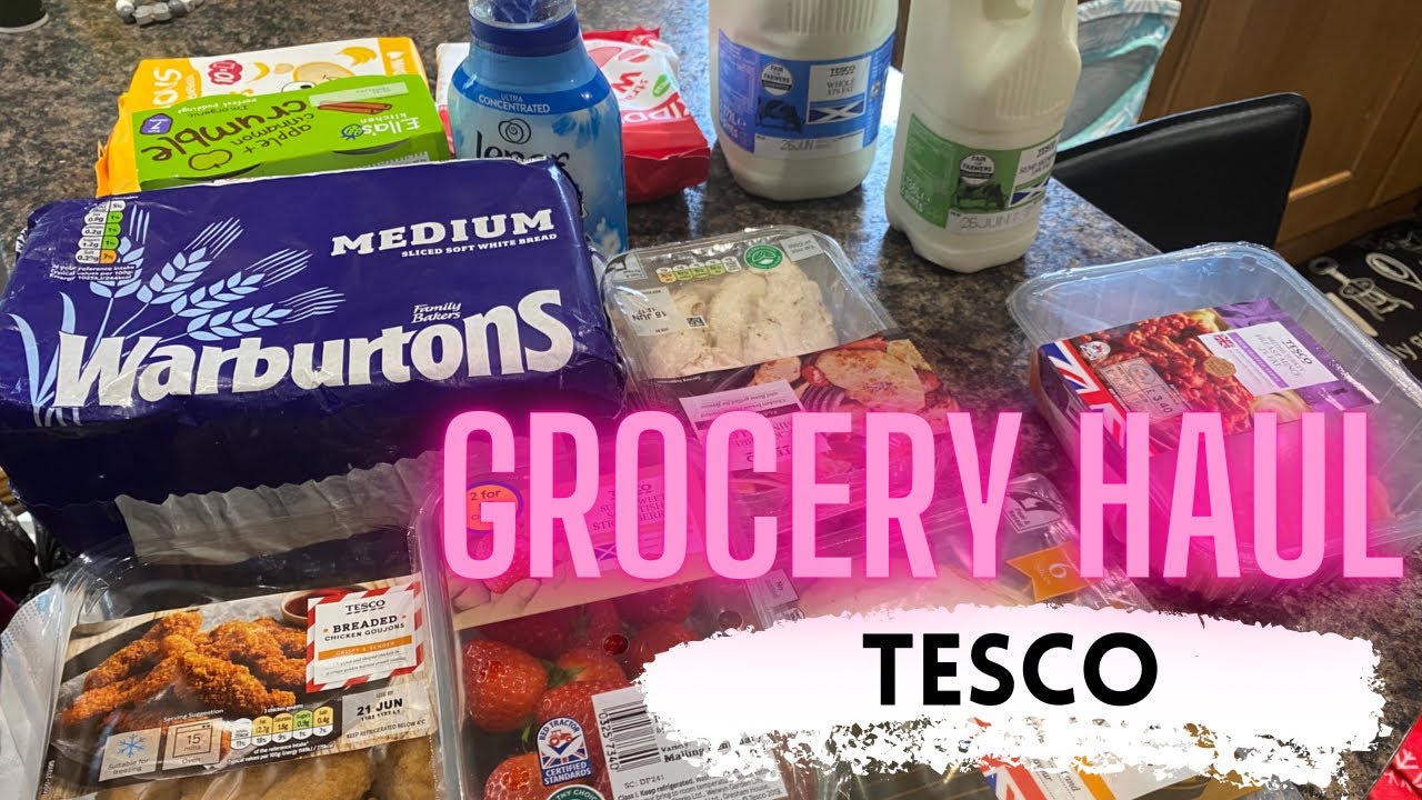 GROCERY HAUL - TESCO with PRICES - £20 - UK Mum of One. Budget!