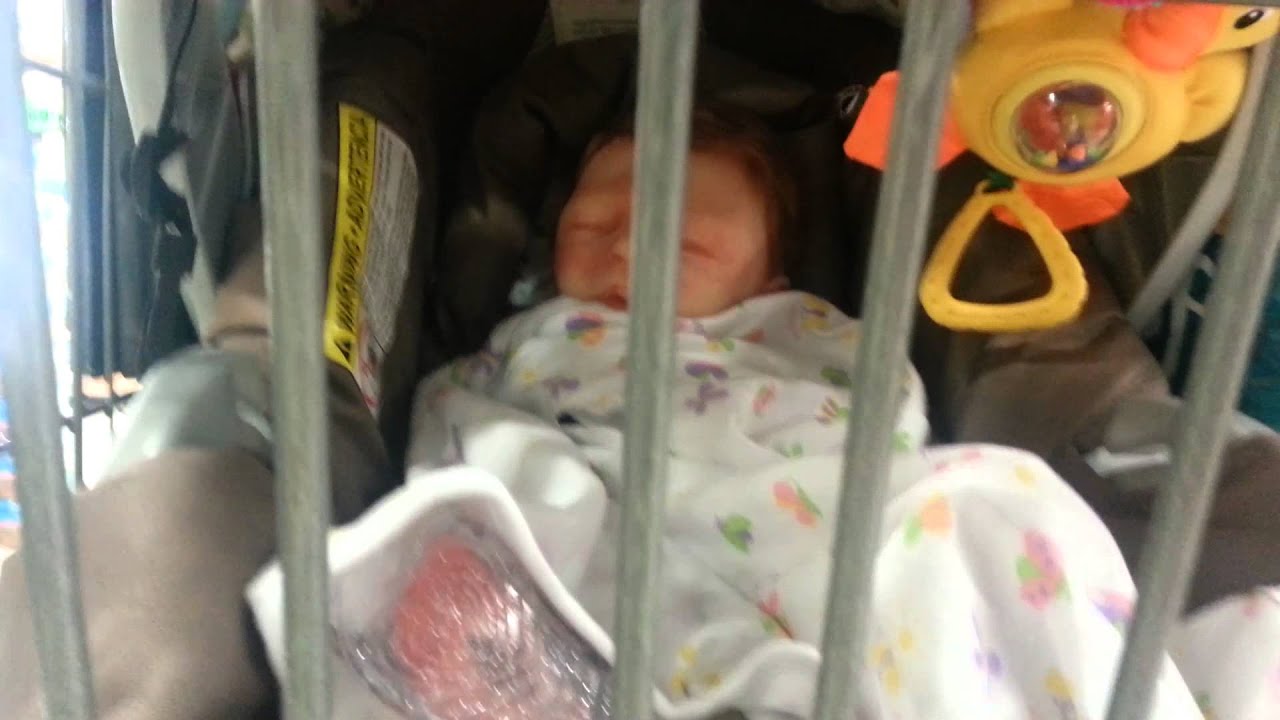 Grocery Shopping with Silicone Baby Dakota :)