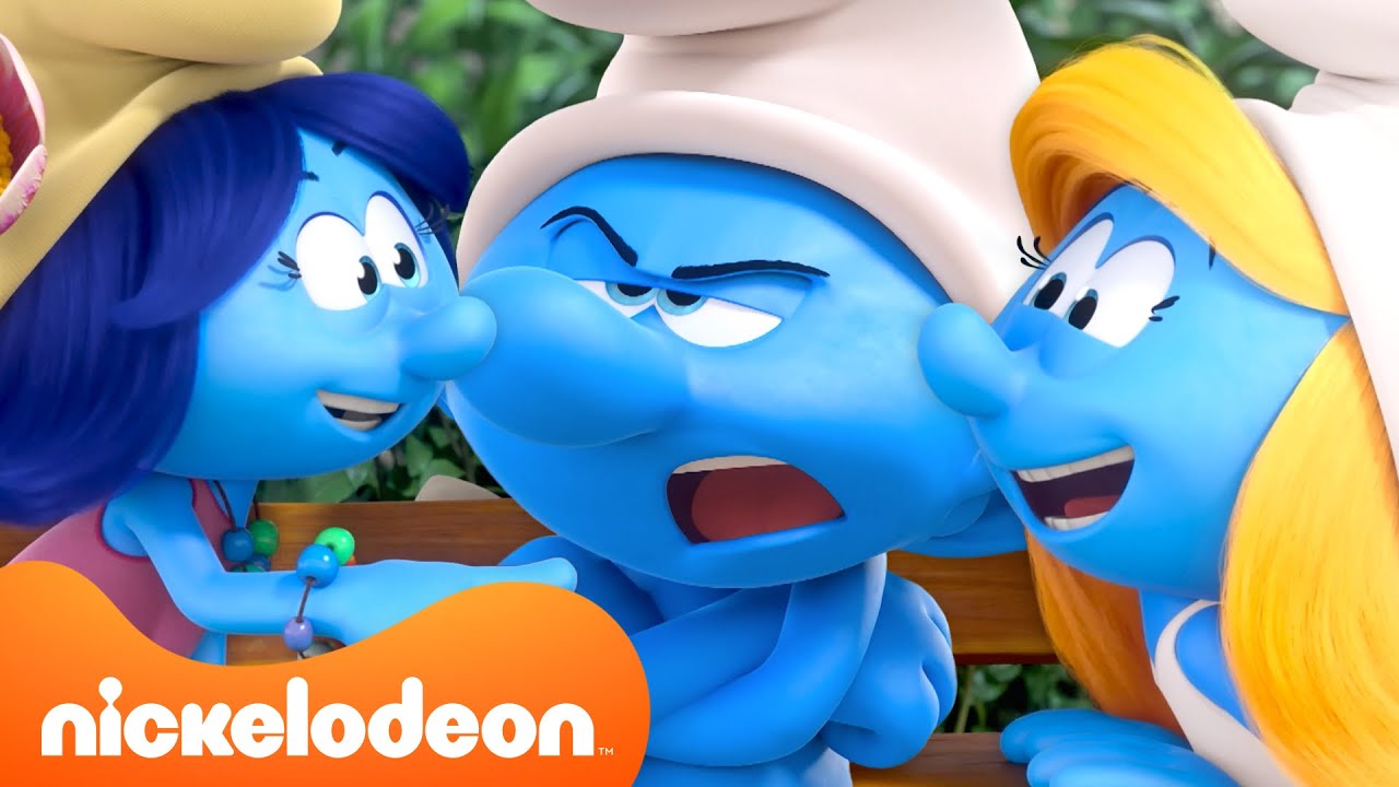 Grouchy Smurf Being A Grump For 20 Minutes Straight 😤 | Nicktoons