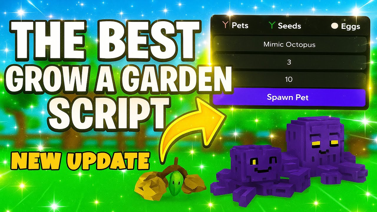 Grow a Garden Script PET SPAWNER & SEED & EGG SPAWNER - Egg Detector, Dupe [NEW UPDATE] *NO KEY*