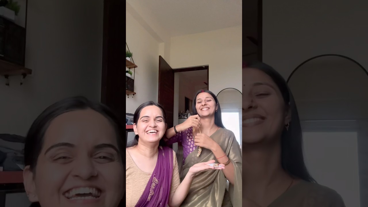 GRWM & Bhabhi❤️*sooo much fun*😂 #shorts #grwm #youtubeshorts