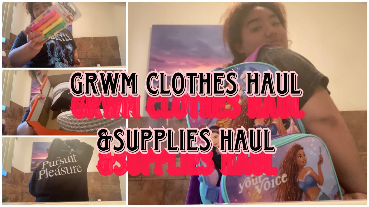 Grwm clothing haul and supplies haul