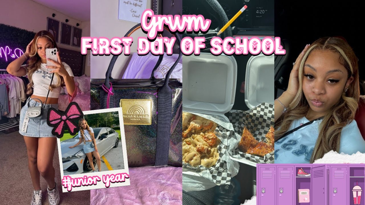 GRWM First Day Of School (junior year)+ mini vlog || Ra’Mariah Alexia
