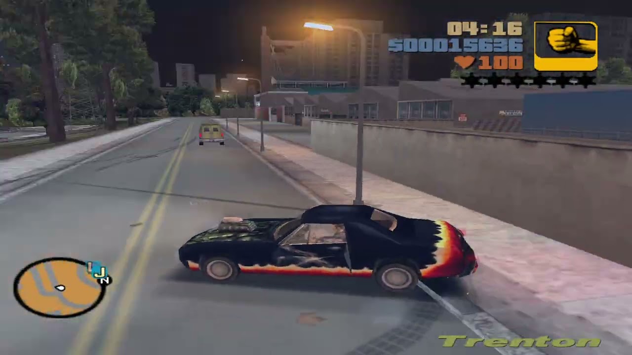 GTA 3 - Driving a Diablo Stallion Gang Car until Wasted!