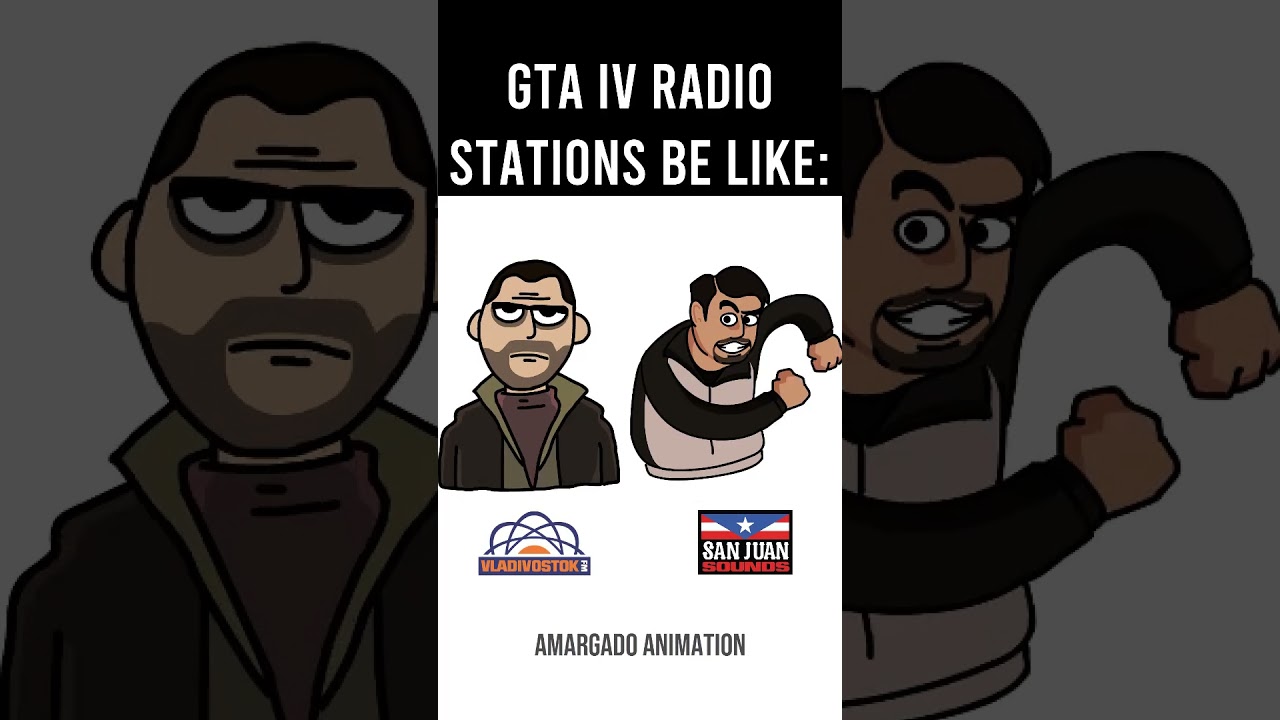 GTA IV Radio Stations Be Like: #gta #gtaiv #grandtheftauto