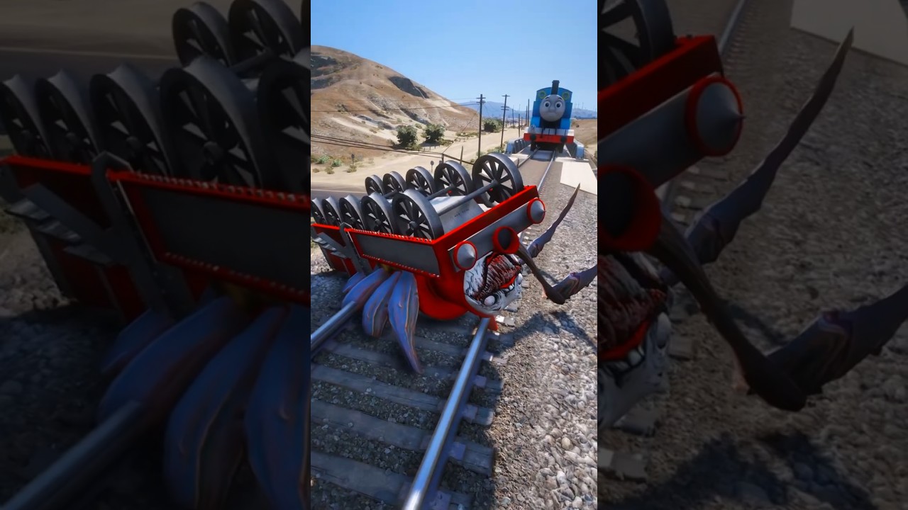 GTA V CHOO CHOO CHARLES VS THOMAS THE TRAIN #shorts #train
