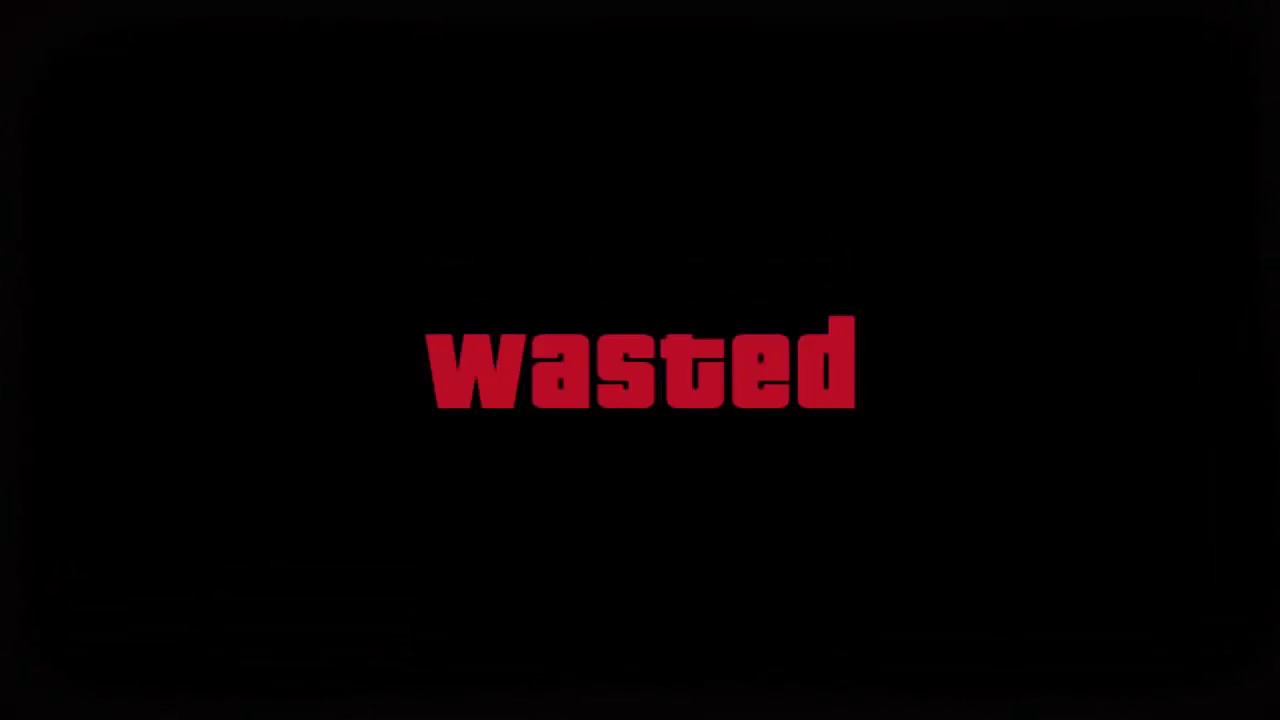 GTA5 wasted black screen effect sound