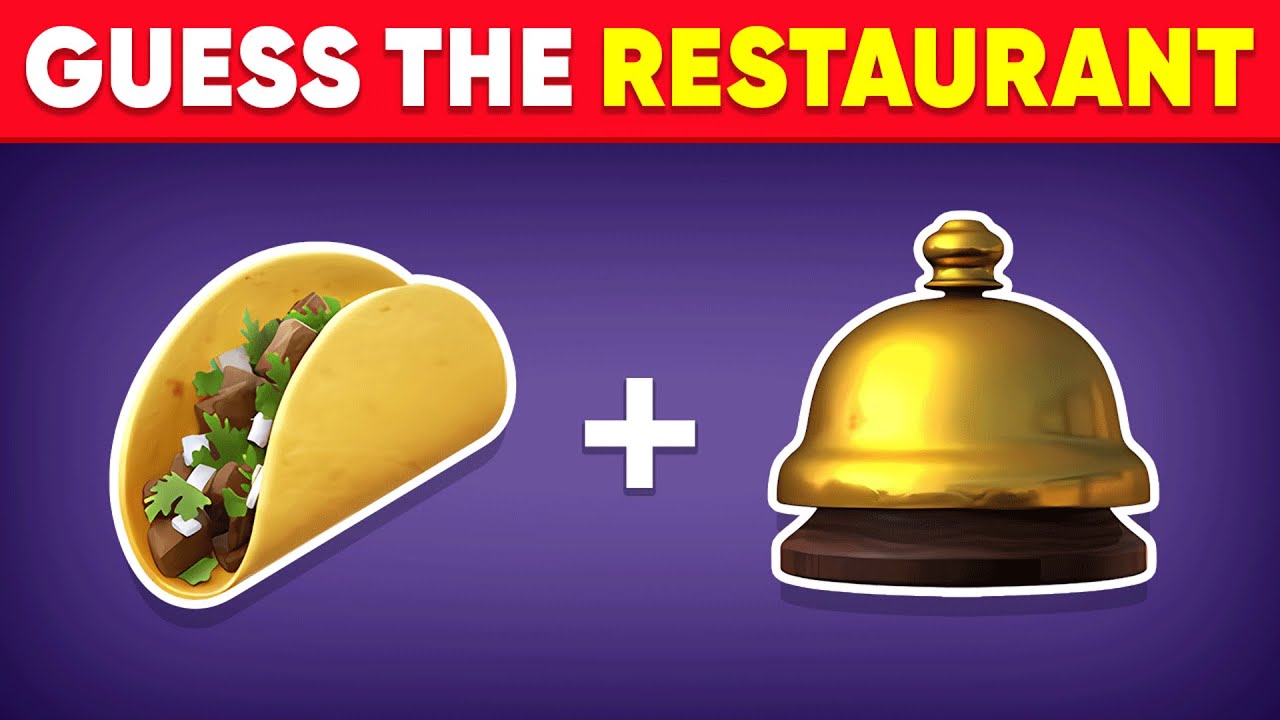 Guess the Fast Food Restaurant by Emoji? 🍔 Monkey Quiz