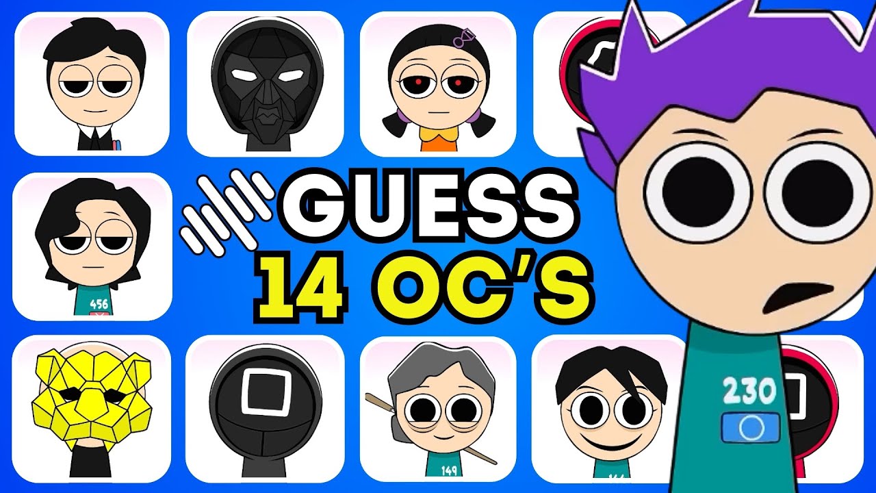 Guess the OC Sprunki SQUID GAME Characters by their Voice | Thanos, Doll,  Recruiter, Squid Game 2