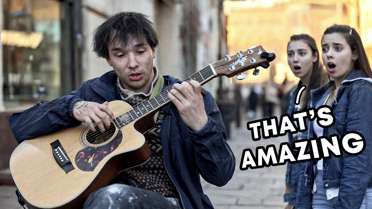 GUITAR-VIRTUOSO pretended to be HOMELESS GUITARIST and AMAZED PEOPLE #2