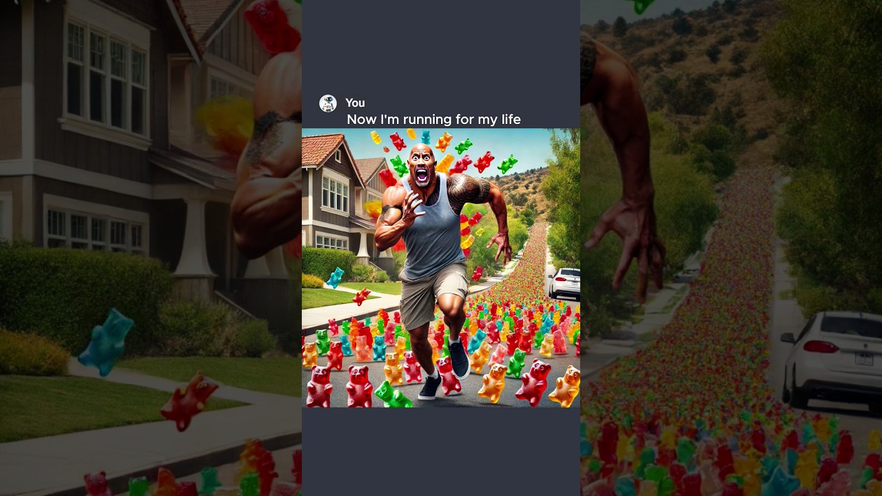 Gummy Bears Are Chasing Me (Ai Edition) 🐻 #ai #chatgpt #aiart