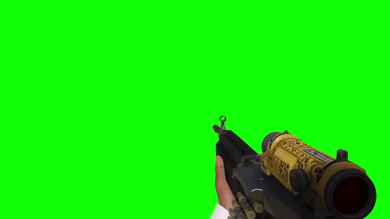 Gun shot and sound in green screen || AWM headshot in green screen VFX effect gd