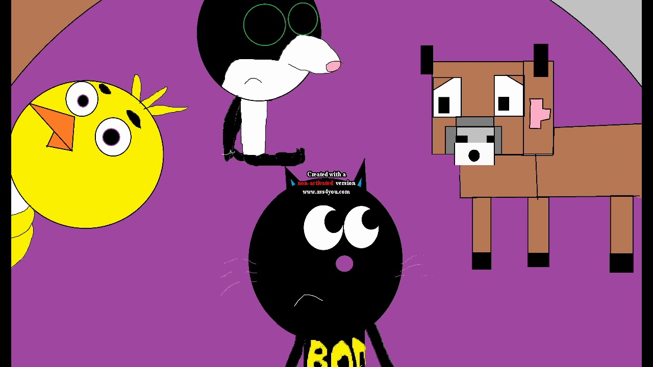 Gunnar Overholser animated  Bad dream cat and Polory gets arrested