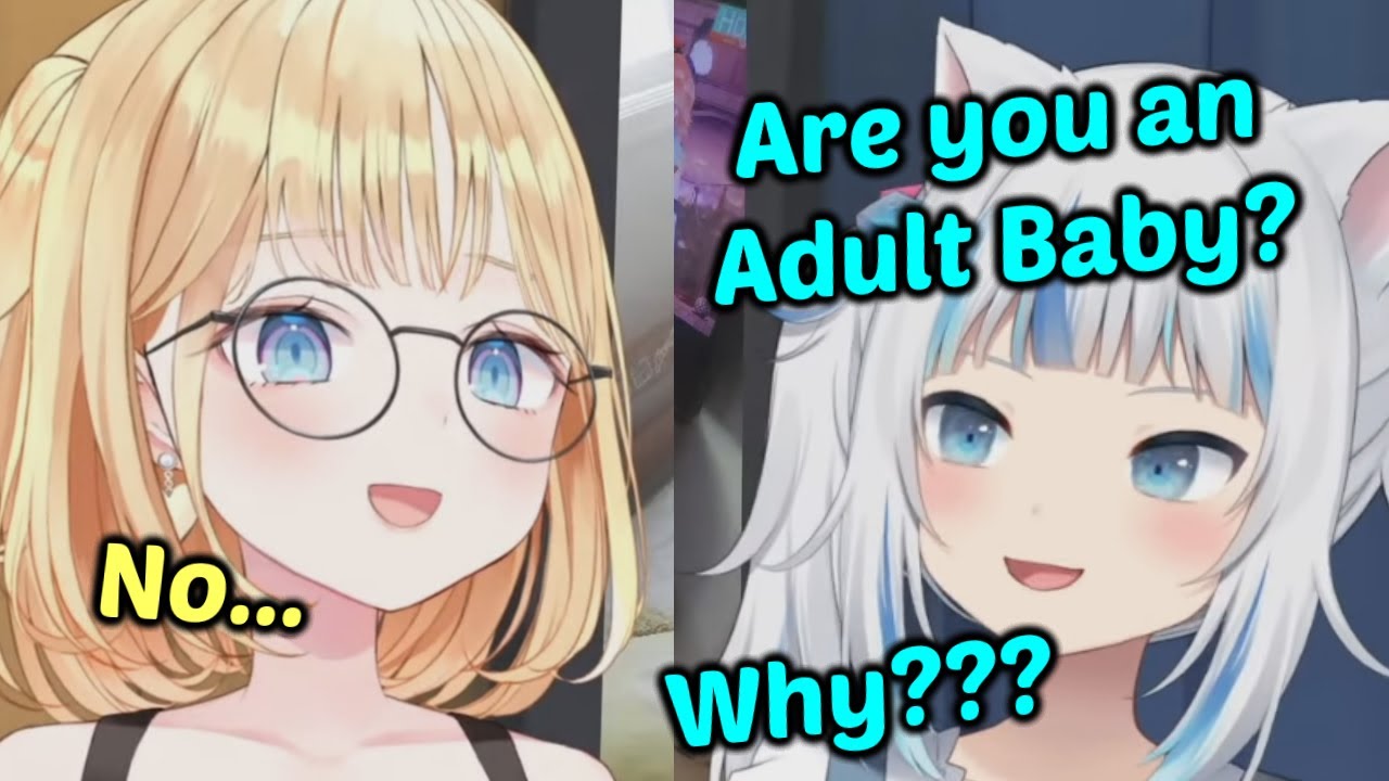 Gura asks Ame if she's an Adult Baby