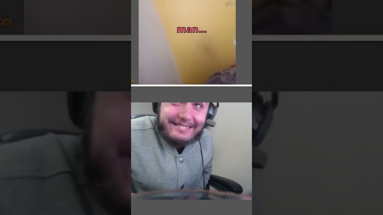 GUY RAGES OVER A FAKE CAM GIRL! #shorts #omegle