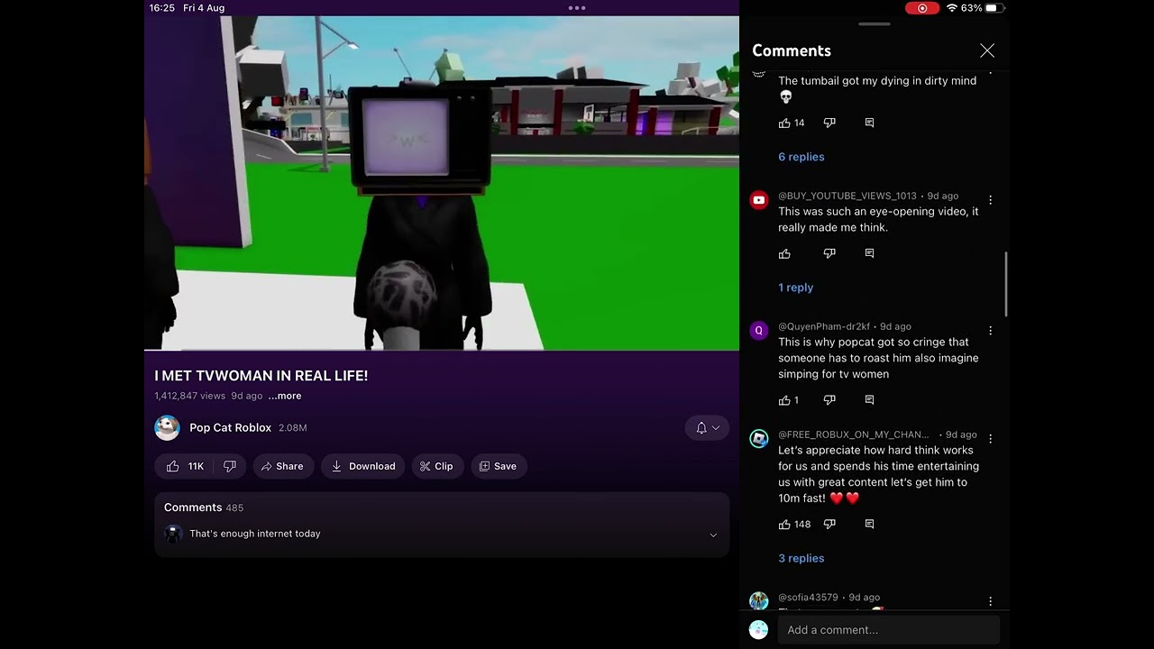 Guys I just found 5000 trillions scam bots in one of popcat’s video
