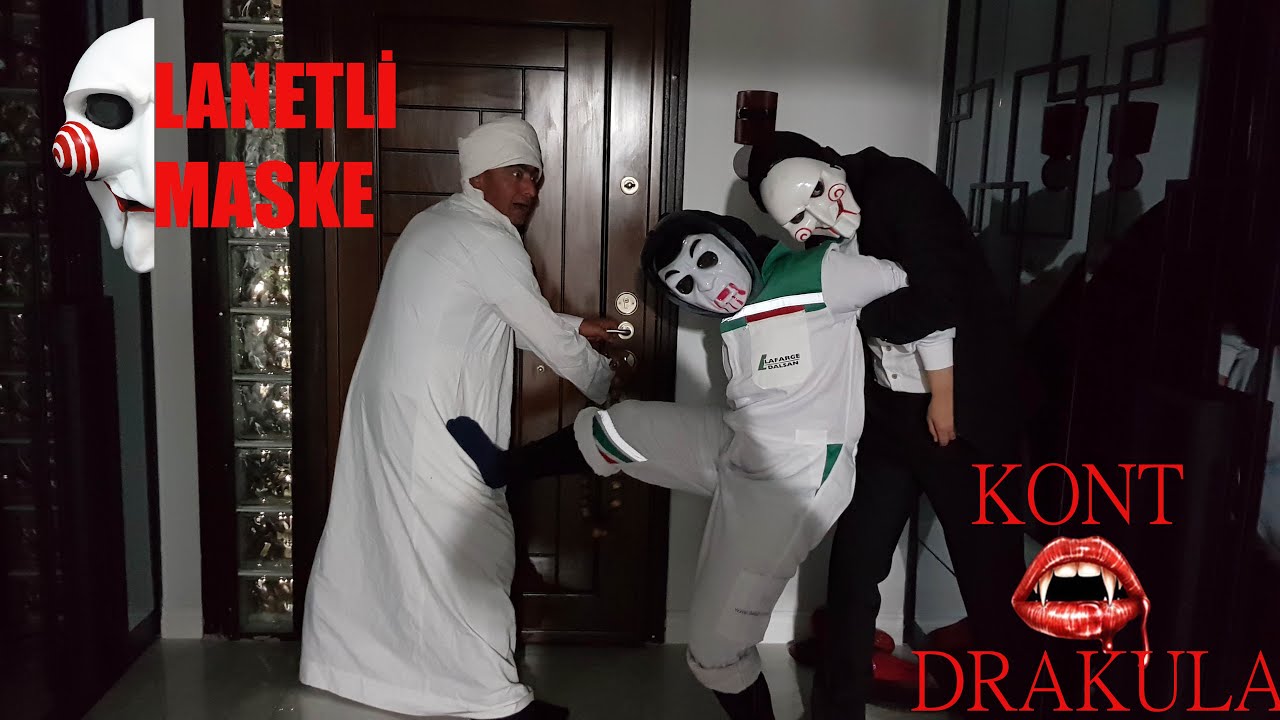 GİZLİ TÜNELDEN EVE VAMPİR & GİRDİ MASKELİ ONU KOVALADI
