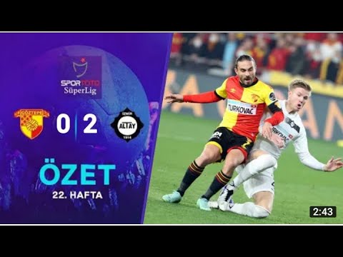 Göztepe 0 - 2 Altay maç özeti