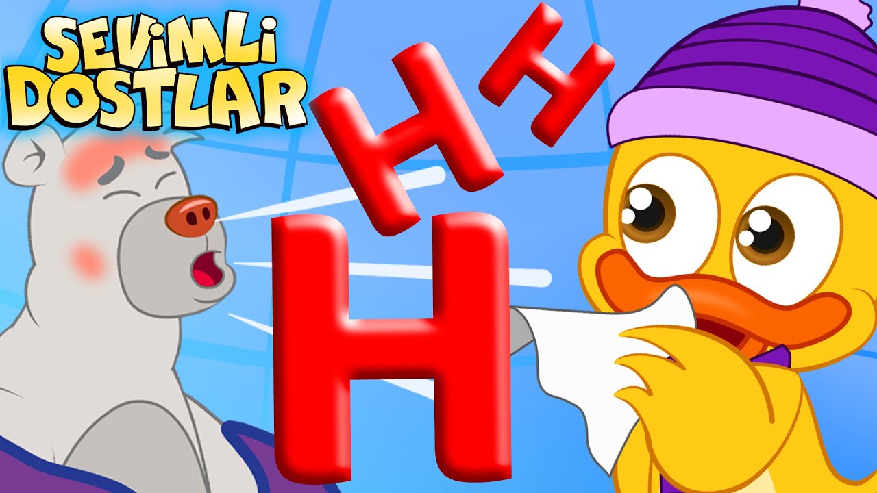 H Harfi - Hi He Ha HAPŞU! 🤧| Sevimli Dostlar Bebek ve Çocuk Şarkıları | Alfabe Şarkıları | Adisebaba