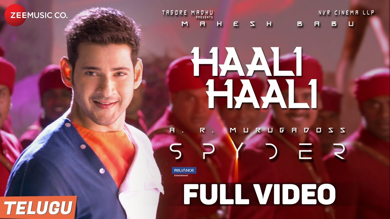 Haali Haali(Telugu) -Full Video -Spyder |Mahesh Babu,Rakul Preet Singh|AR Murugadoss |Harris Jayaraj
