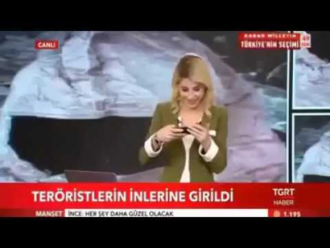 Haber spikeri Ela Rümeysa Cebeci reji hatasını fark edemedi.