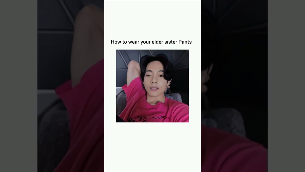 Hack for wearing elder sister pants😏