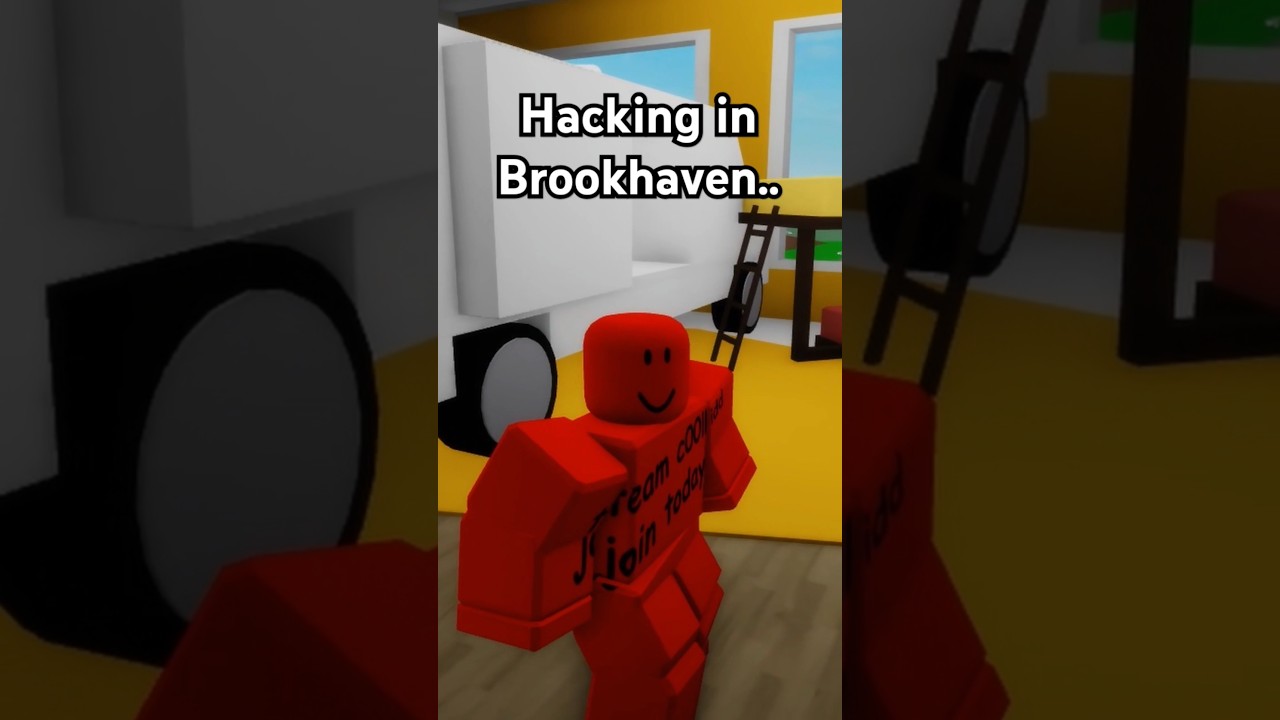 Hacking Brookhaven #roblox #brookhaven #hacker #shorts