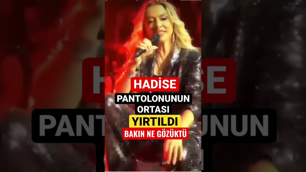 Hadise pantolonun ortası yırtıldı bakın ne gözüktü