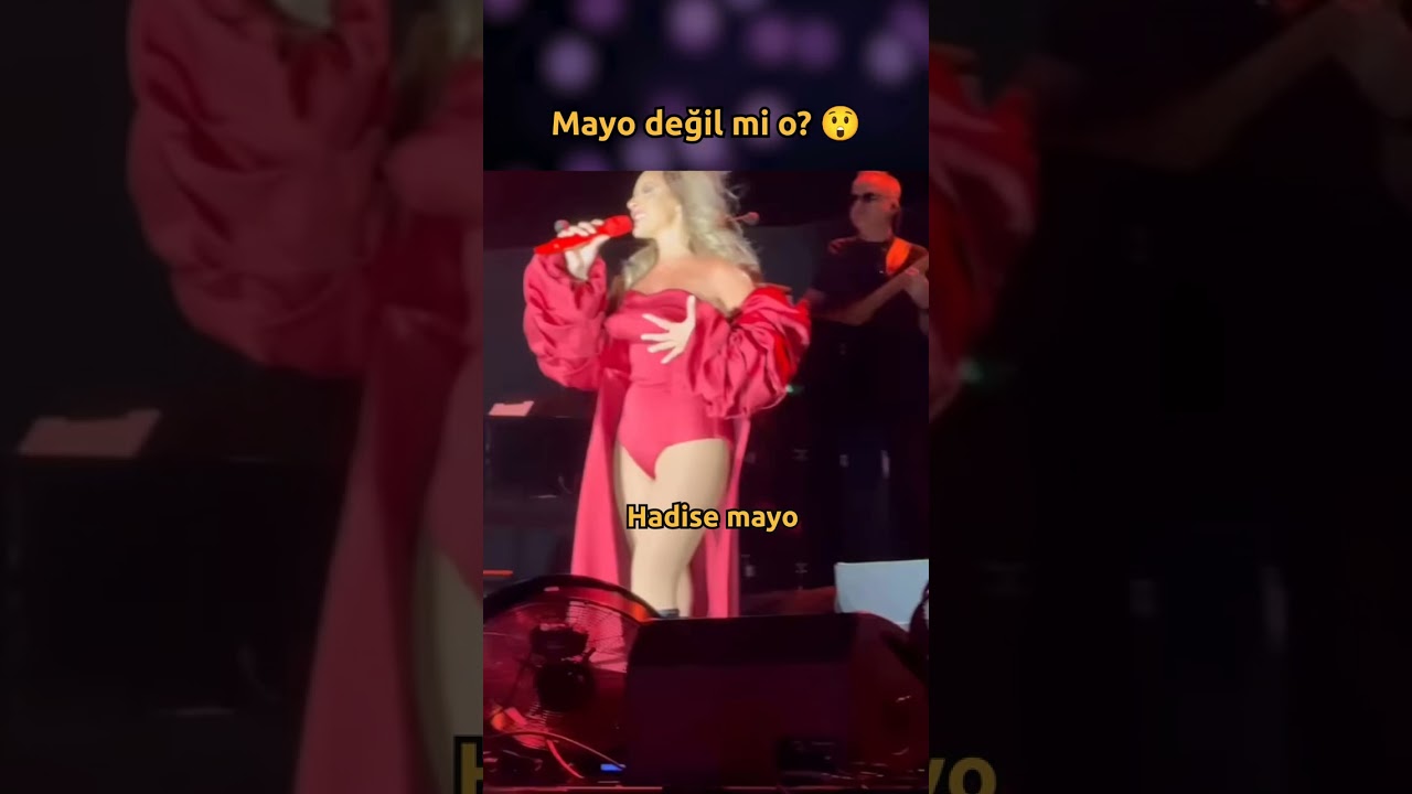 Hadise'nin konserde giydiği kıyafeti görenler bir anlığına mayo sandı...  #Dans