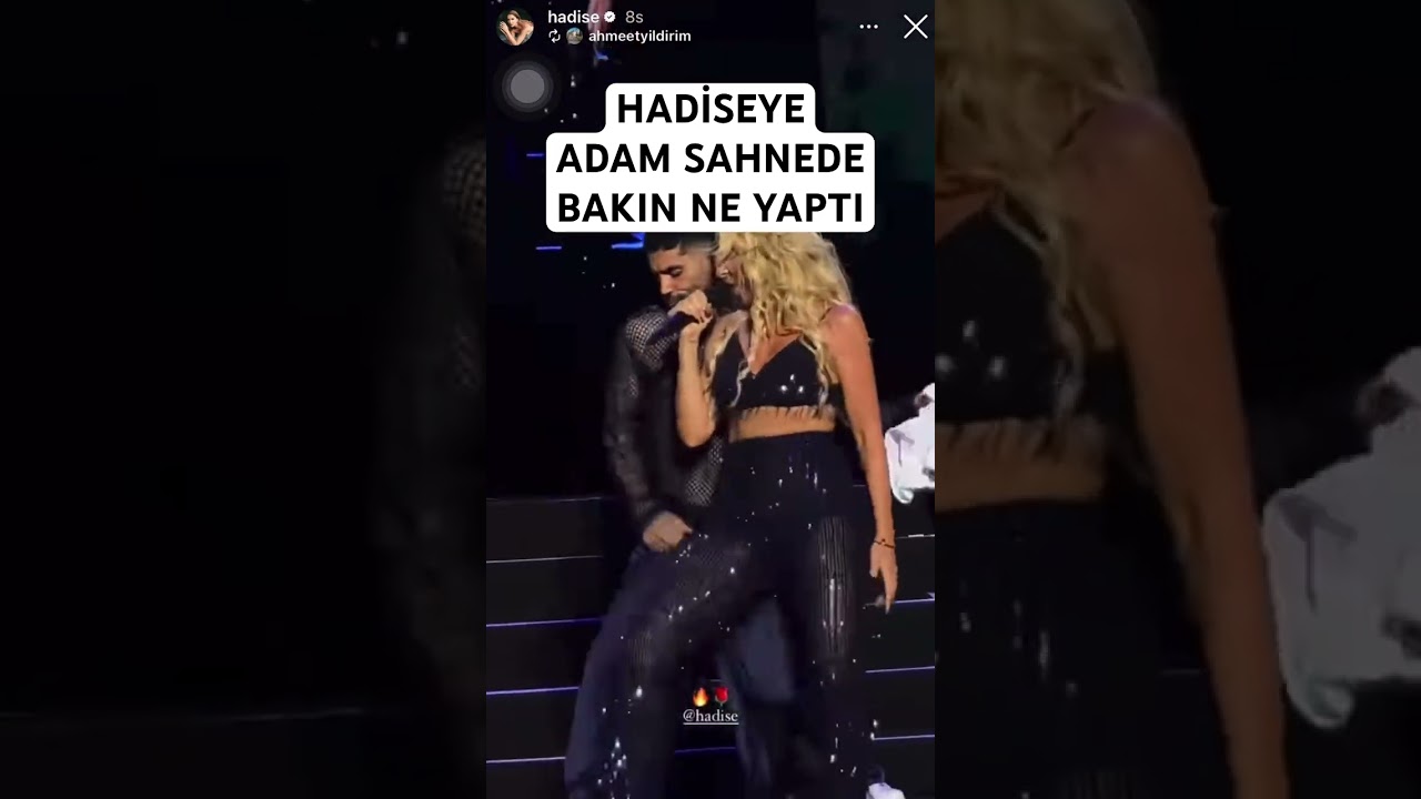 Hadiseye sahnede adam bakın ne yaptı
