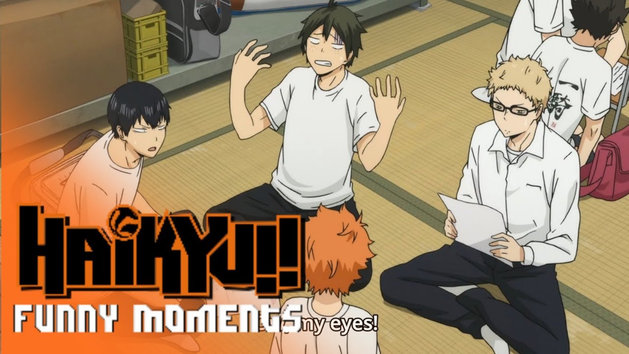 Haikyuu Funny Moments Season 2 | Hinata & Kageyama asked help from Tsukki  to study for the exams