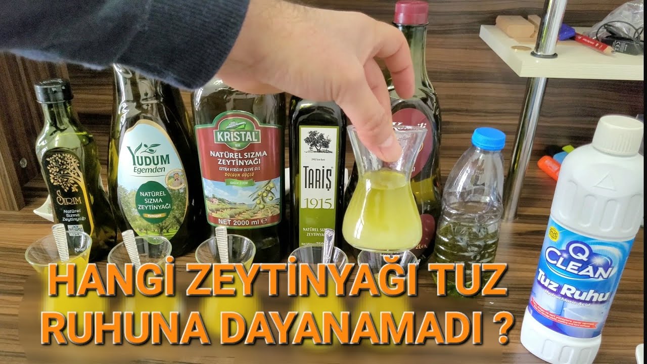 HAKİKİ SIZMA ZEYTİNYAĞI NASIL OLUR TUZ RUHU TESTİ NASIL YAPILIR