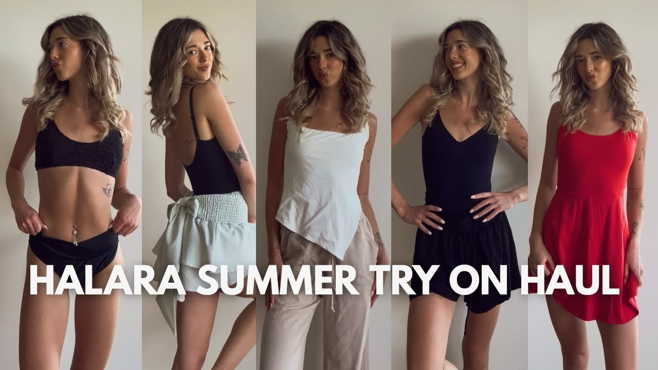 HALARA SUMMER TRY ON HAUL 2025 🍉 & discount code BEST OUTFITS FOR SUMMER TIKTOK TRENDS