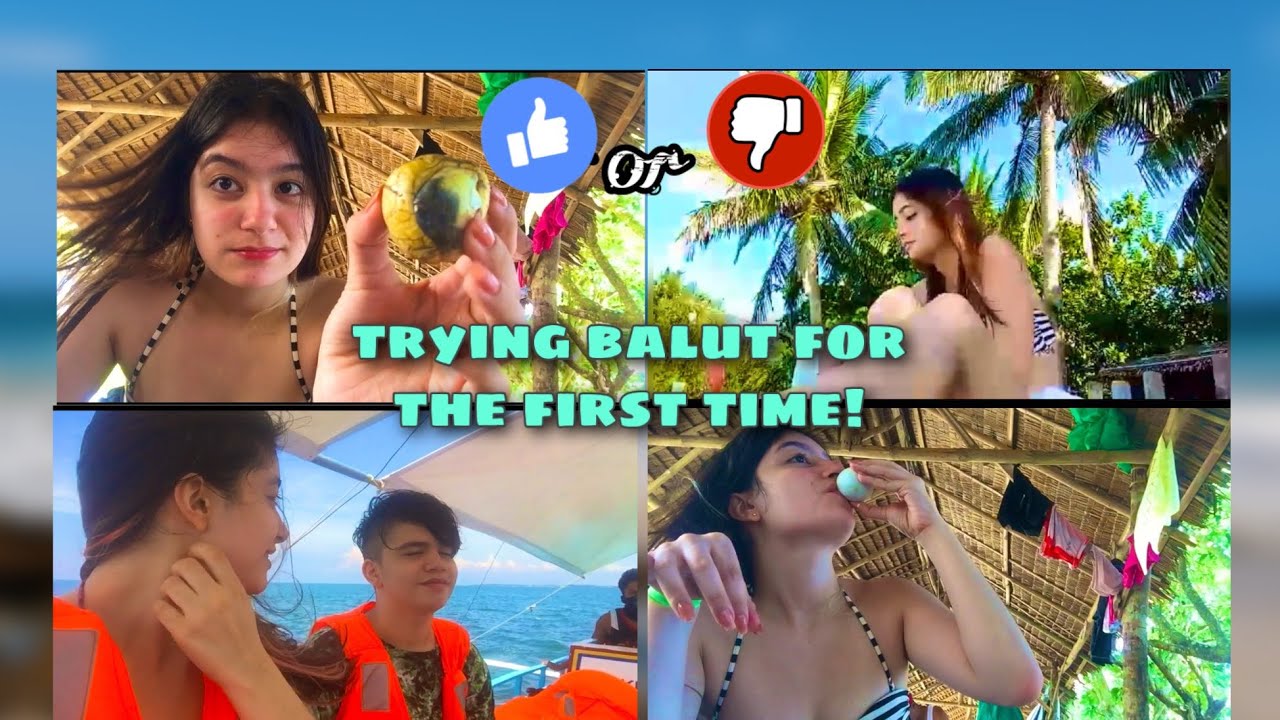 Half italian girl tries balut for the first time! (vlog sa dagat)|MB
