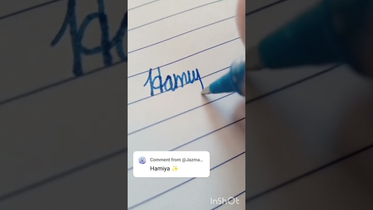 Hamiya writing.Who is next?#viral