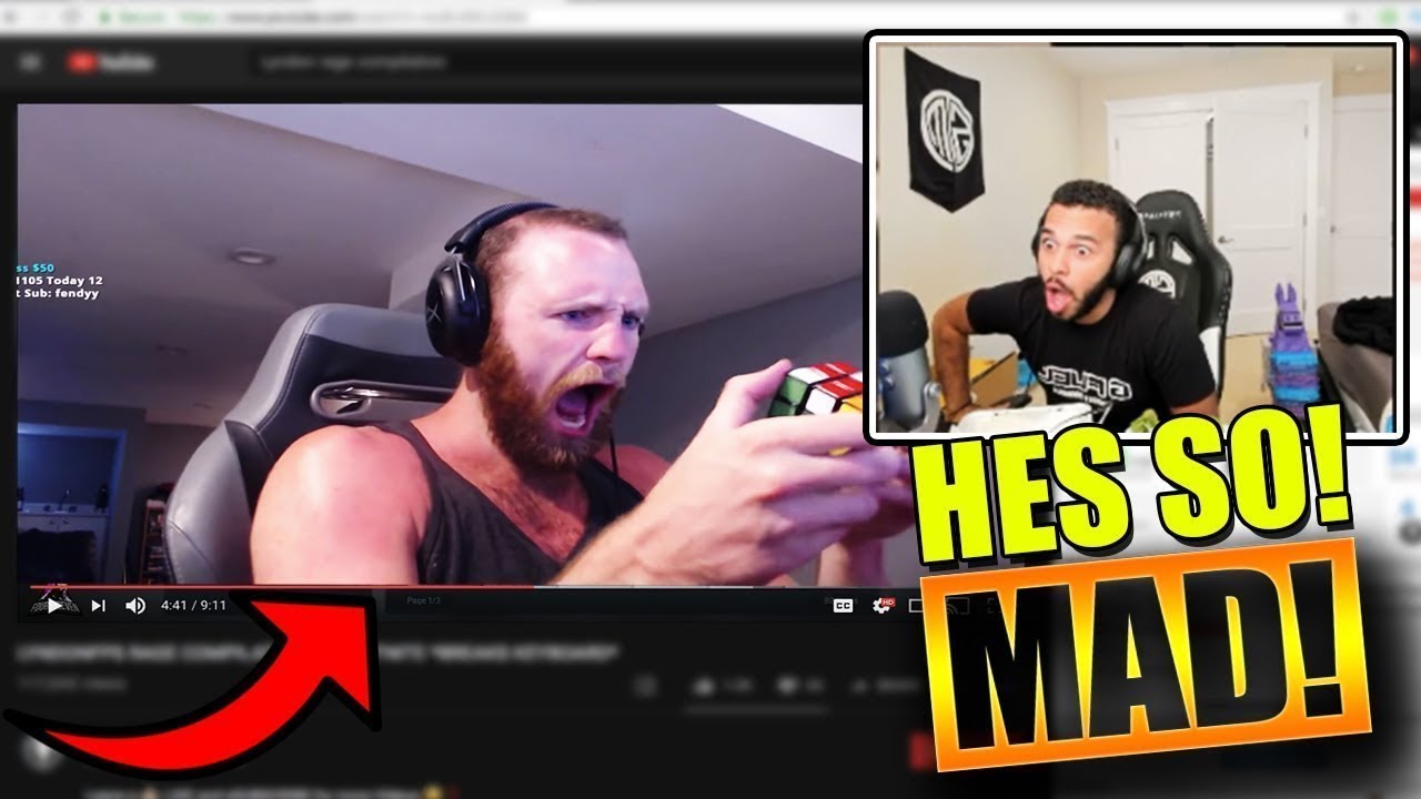 HAMLINZ REACTS TO LYNDON RAGE COMPILATION! FUNNY