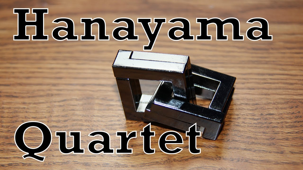 Hanayama Quartet: Easy to Follow Full Solution