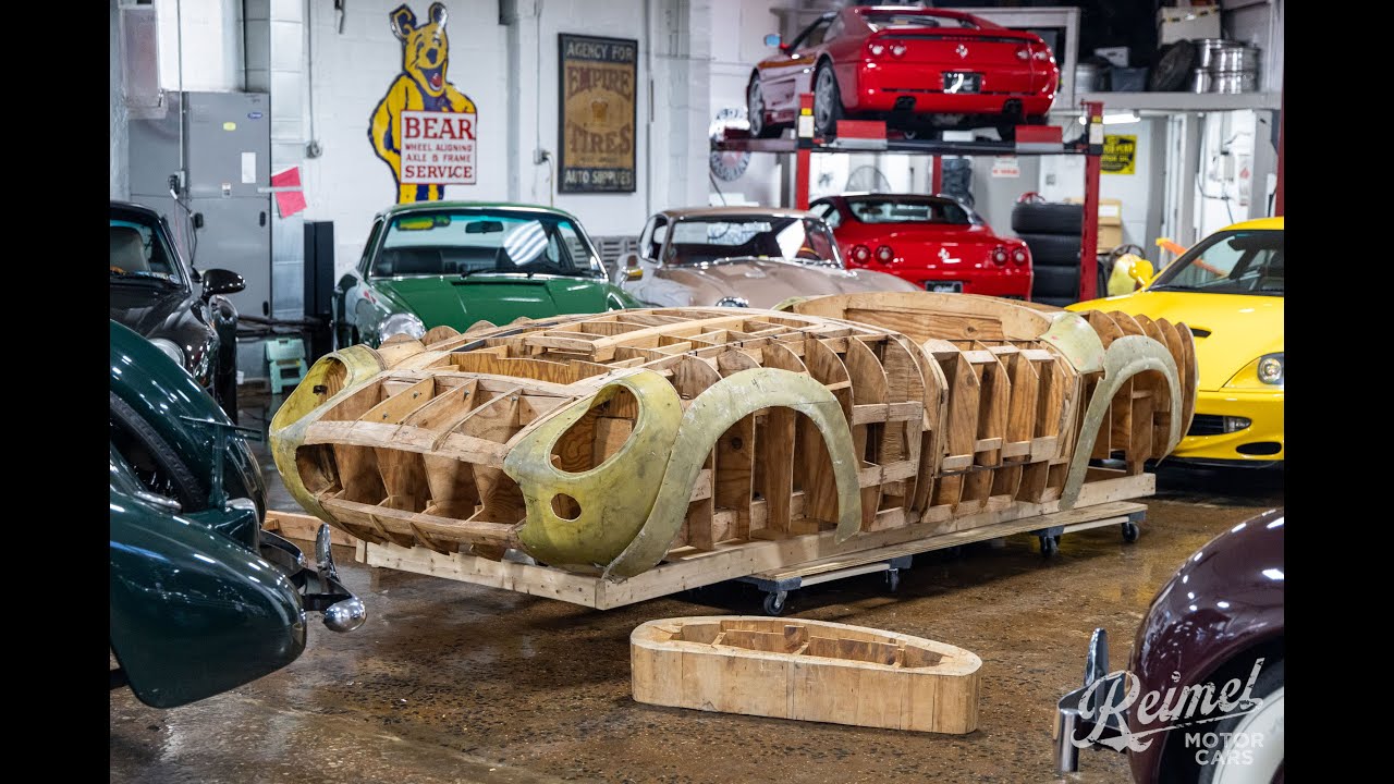 Handcrafted Ferrari 250 California Spyder Wooden Body Buck