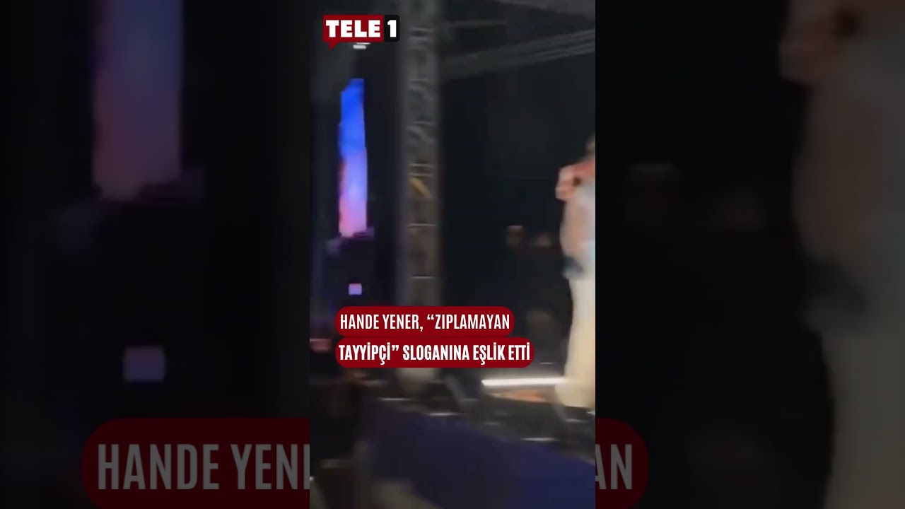 Hande Yener, Muğla’daki konserinde 'Zıplamayan Tayyipçi' sloganına eşlik etti