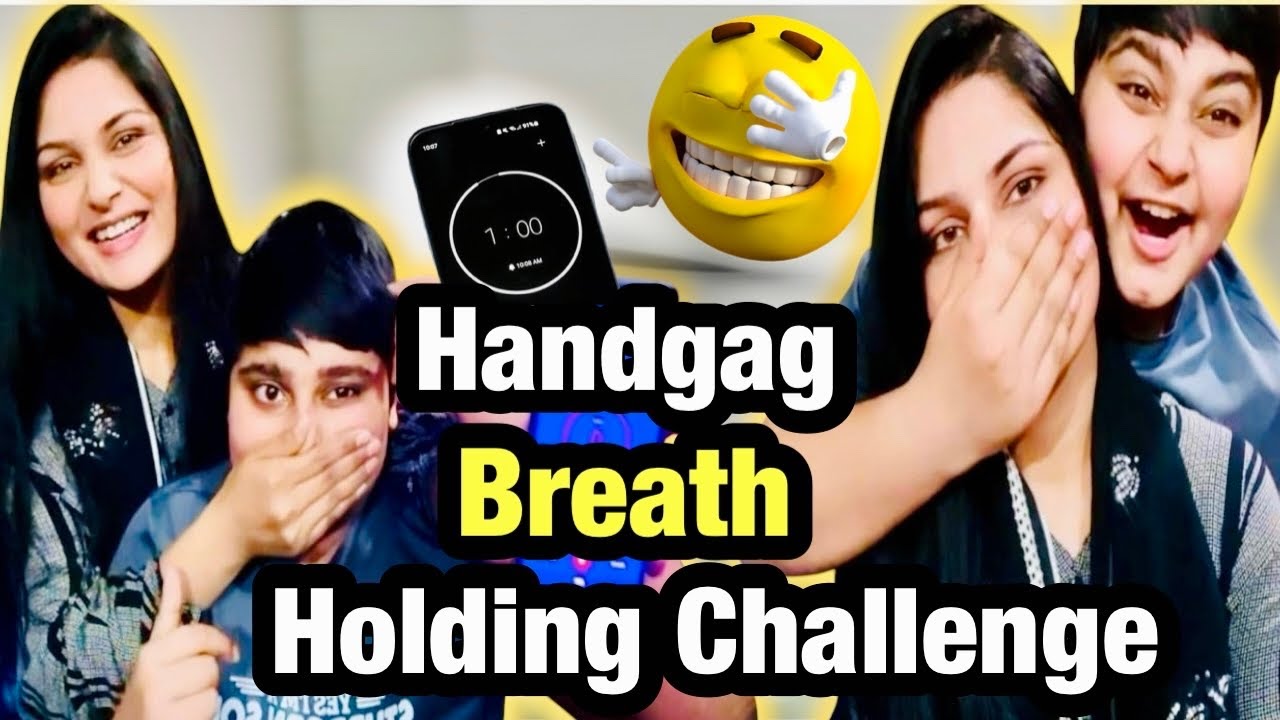 HandGag Breath-Holding Challenge | wait till end 🤪#seemiowais